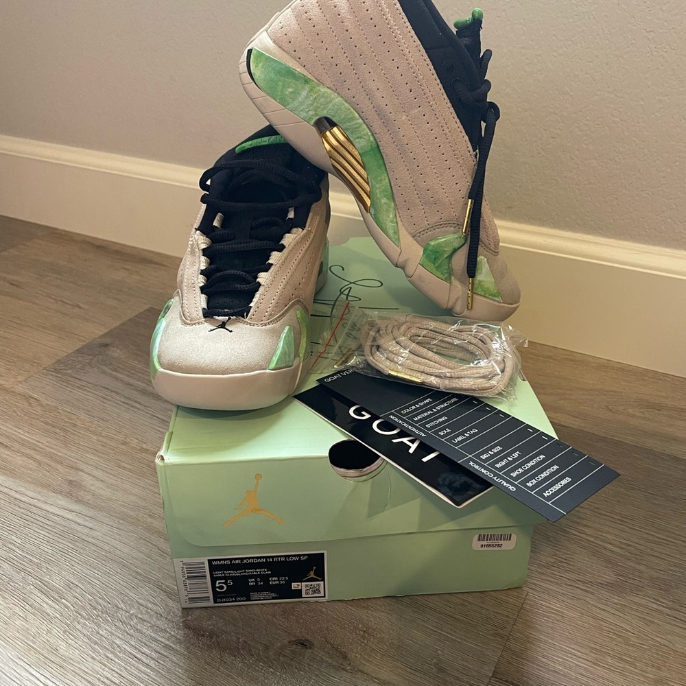 (WMNS) Aleali May x Air Jordan 14 Retro Low SP 'Fortune' DJ1034-200